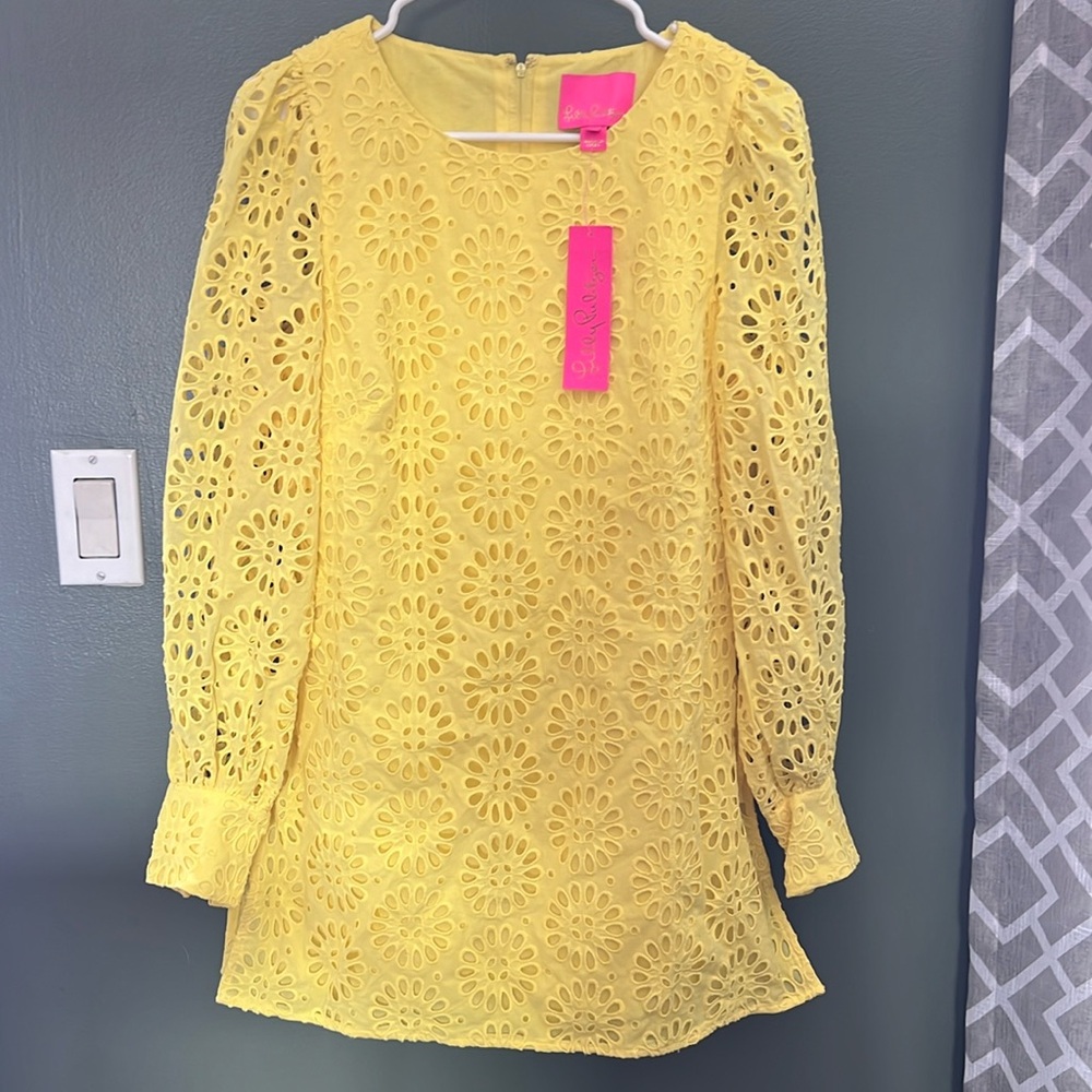 Lilly Pulitzer Aisha Romper for women. New with tags, yellow color, size 4